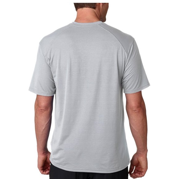 Badger Men's Moisture & Anti Microbial Grey Tee SM - Picture 2 of 3
